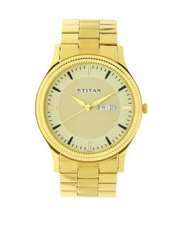 Titan - Gold Dial Analog Watch -NM1650YM04