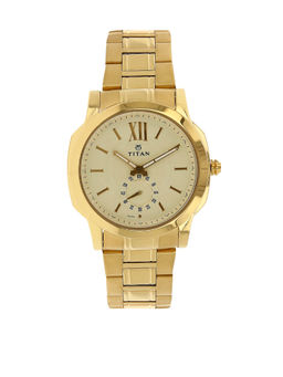 Titan - Gold Dial Analog Watch -NM1721YM01