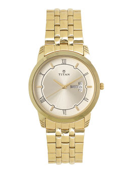 Titan - Gold Dial Analog Watch -NM1774YM01