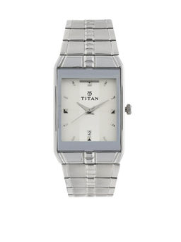 Titan - White Dial Analog Watch -NM9151SM01