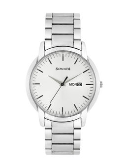 Sonata - Silver Dial Analog Watch -NM77031SM04
