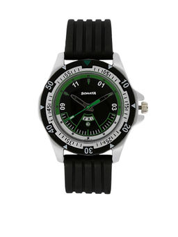 Sonata - Black Dial Analog Watch -NM7930PP10