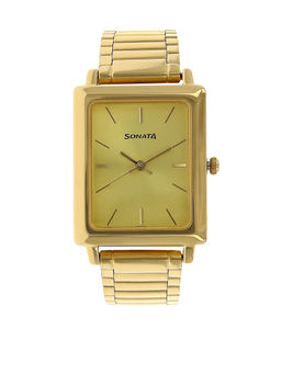 Sonata - Gold Dial Analog Watch -NM7078YM02