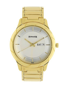 Sonata - White Dial Analog Watch -NM7125YM03