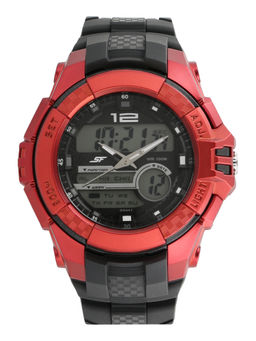 Sonata - Black Dial Analog Watch -NM77027PP03