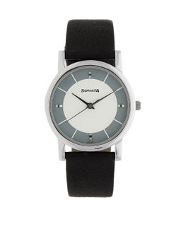 Sonata - White Dial Analog Watch -NM7987SL01W
