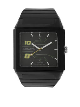 Sonata - Black Dial Analog Watch -NM7988PP01W