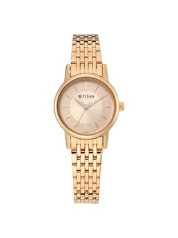 Titan - 2593WM02 Rose Gold Dial Analog Watch for Women