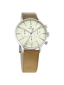 Titan - NN90102SL02 Beige Dial Analog Watch for Men
