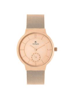 Titan - NN95033WM01 Rose Gold Dial Analog Watch for Women