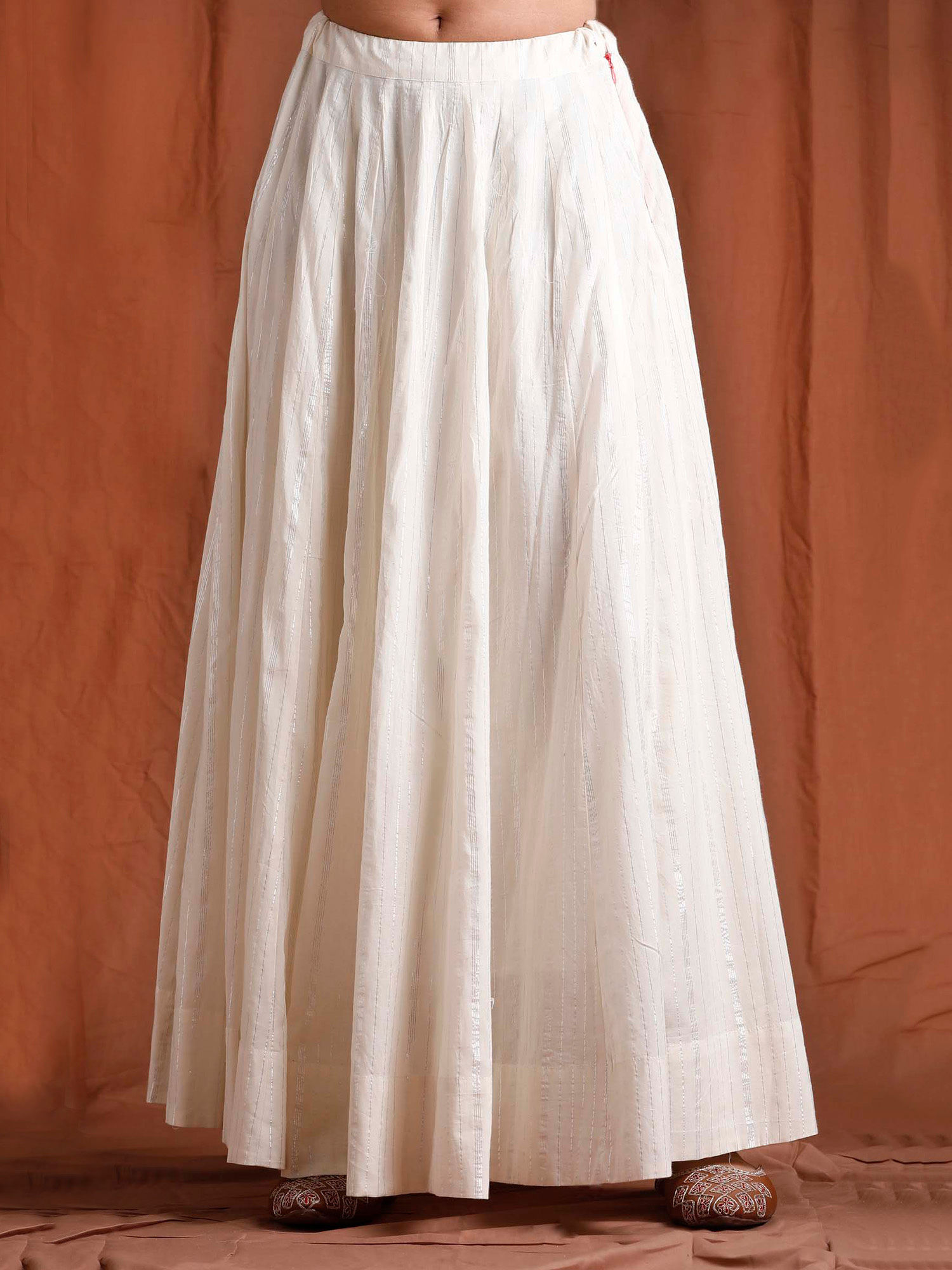 Off White Kali Cotton Skirt-image-25