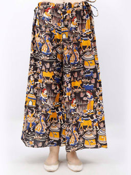 Tjori - Multi-Color Kalamkari Printed Palazzo