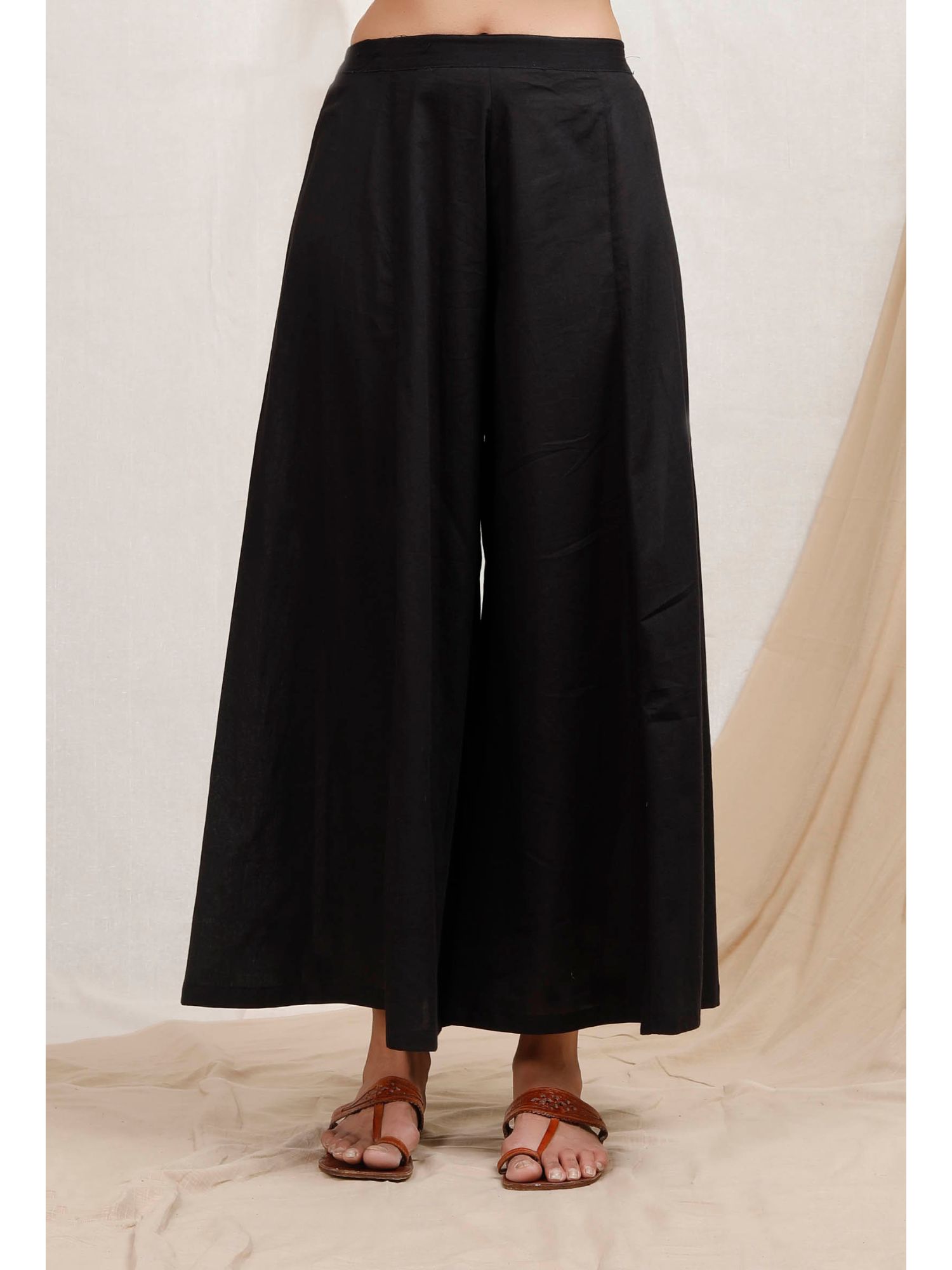 tjori Black Cotton Palazzo-picture-37