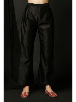 Tjori - Black Solid Palazzo