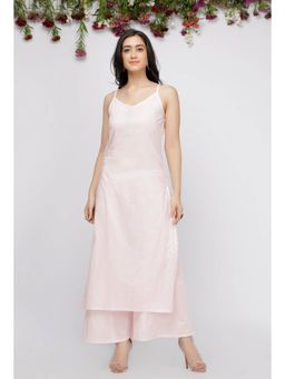 Tjori - Light Pink Cotton Kurta