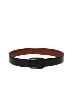 Teakwood - Men Black & Brown Solid Genuine Leather Reversible Belt
