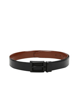 Teakwood - Men Black & Brown Solid Genuine Leather Reversible Belt