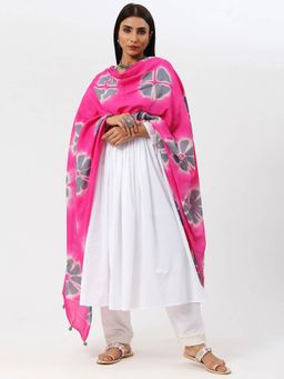 Khushboo & Pankaj - Pink Tie & Dye Dupatta