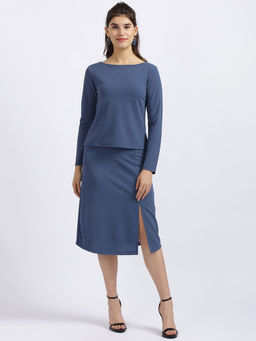 Zink London - Blue Self Co-ords (Set Of 2)