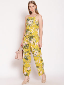 Zink London - Women's Yellow Floral Co-ords - (Set of 2)