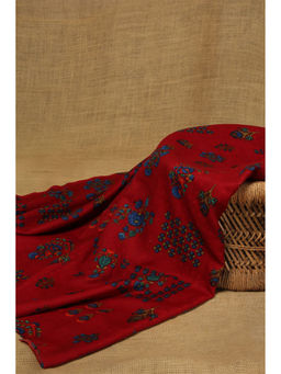 Khushboo & Pankaj - Red Colour Pashmina Fabric