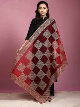 Khushboo & Pankaj - Red Gota Work Dupatta