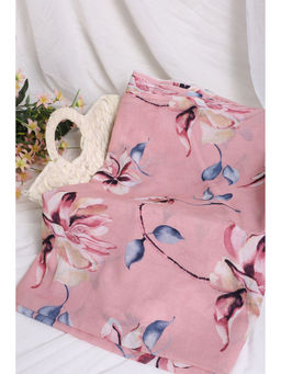 Khushboo & Pankaj - Pink Floral Print Cotton Fabric