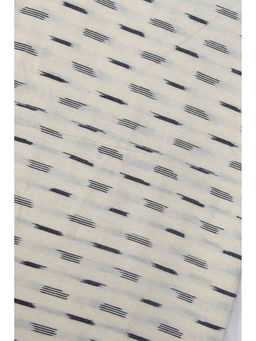 Khushboo & Pankaj - White Printed Ikat Fabric