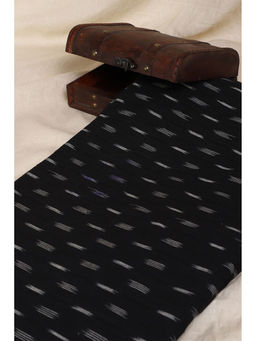 Khushboo & Pankaj - Black Printed Ikat Fabric