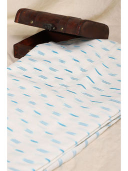 Khushboo & Pankaj - White Printed Ikat Fabric