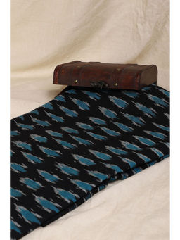 Khushboo & Pankaj - Black Printed Ikat Fabric