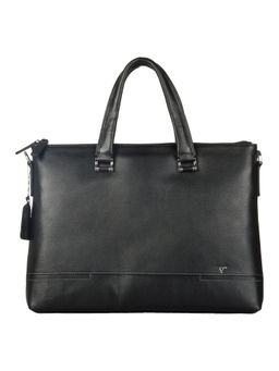 Bulchee - Black Leather Laptop Bag