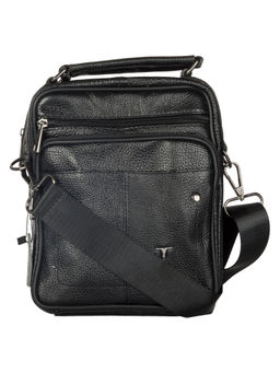 Bulchee - Black Leather Sling Bag