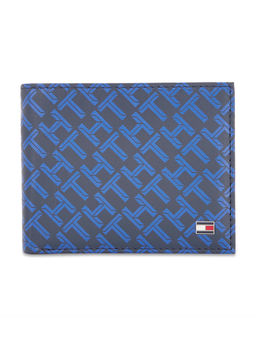Tommy Hilfiger - Cinders Mens Leather Global Coin Wallet Navy-Blue
