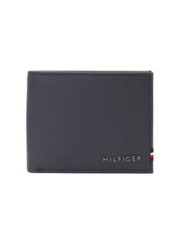 Tommy Hilfiger - Milled Mens Leather Slim fold Wallet Navy and Grey (8903496156652)