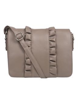 Toteteca - Beige Frills Sling Bag