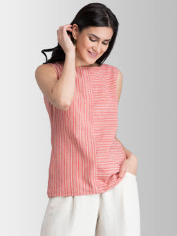 FableStreet - Red Stripes Top