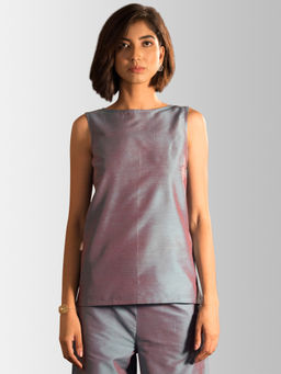 FABLE STREET - Blue Solid Top