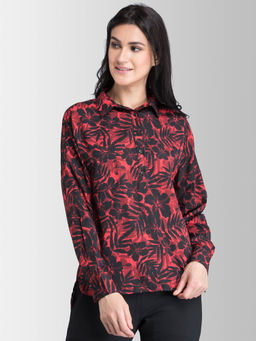 FABLE STREET - Red Floral Top