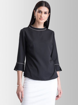 FABLE STREET - Black Solid Top