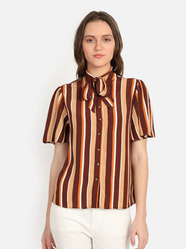 multicolor striped shirt womens
