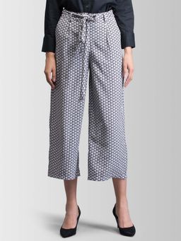 FABLE STREET - Grey Geometric Culottes