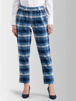 FABLE STREET - Blue Checks Pant