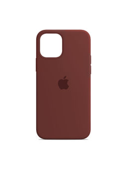 Treemoda - Brown Solid Silicone Apple iPhone 13 Back Case 6.1 (Inch)