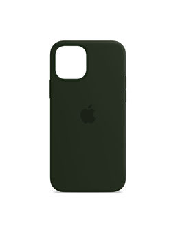 Treemoda - Dark Green Solid Silicone Apple iPhone 13 Back Case 6.1 (Inch)
