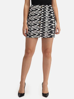 Trend Arrest - Abstract Print Skirt