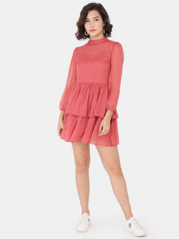 Trend Arrest - Pink Dobby Dress
