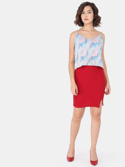 Trend Arrest - Pleated Multi-Color Party Top