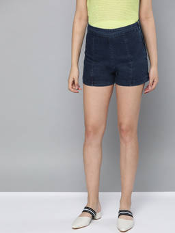 Trend Arrest - Blue Solid Shorts
