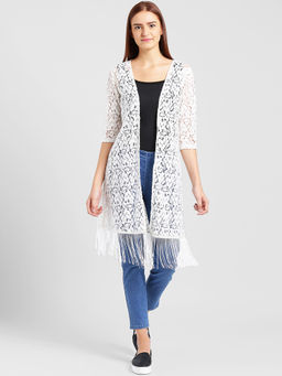 Trend Arrest - White Solid Shrug